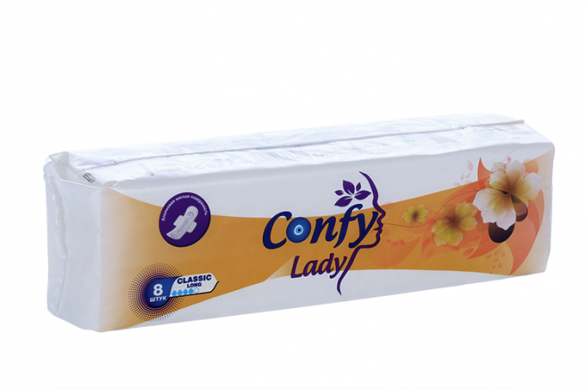 фото упаковки Confy Classic long Прокладки гигиенические с крылышками